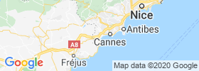 Mandelieu La Napoule map